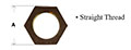 Bronze Hex Locknuts Diagram